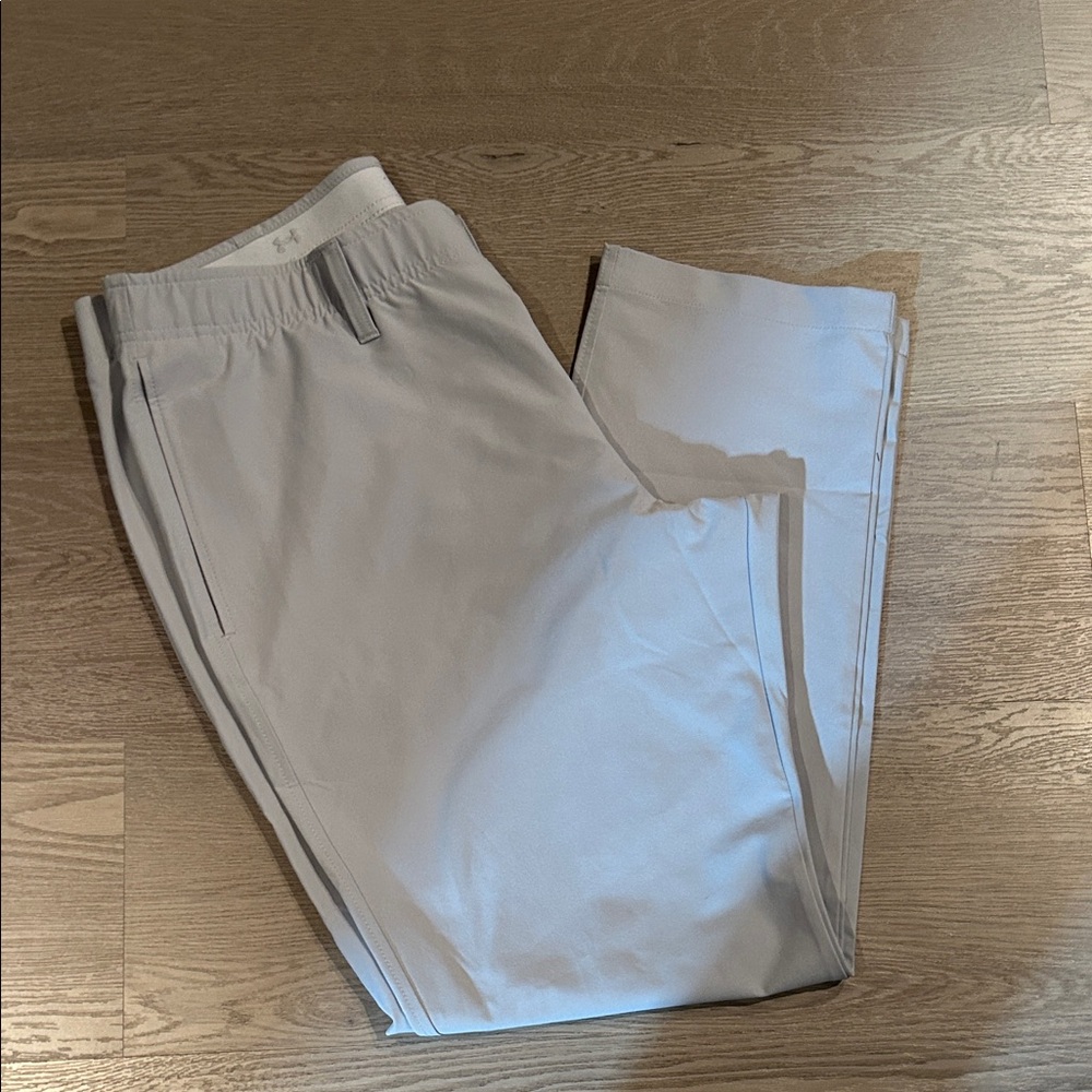 Under Armour Light Gray Dry Fit Golf Pants